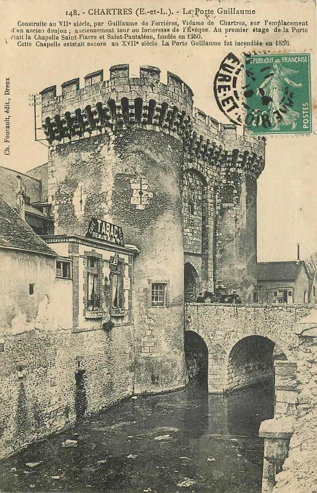 Chartres (E.-et-L.) - A Porta Guillaume — Ch. Fourault, editor, n° 148 - Frente