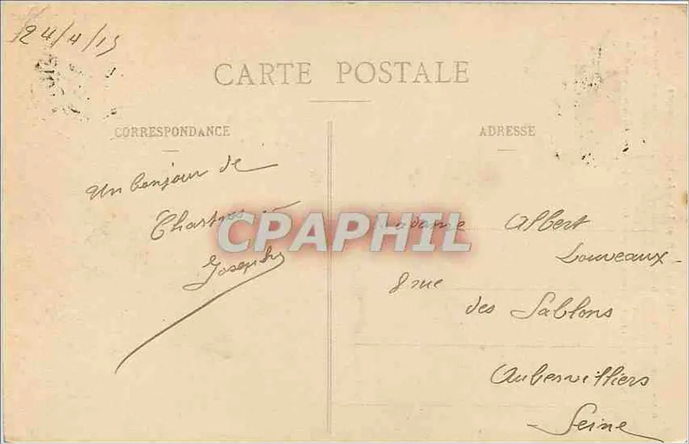 Chartres (E.-et-L.) - A Porta Guillaume — Ch. Fourault, editor, n° 148 - Verso