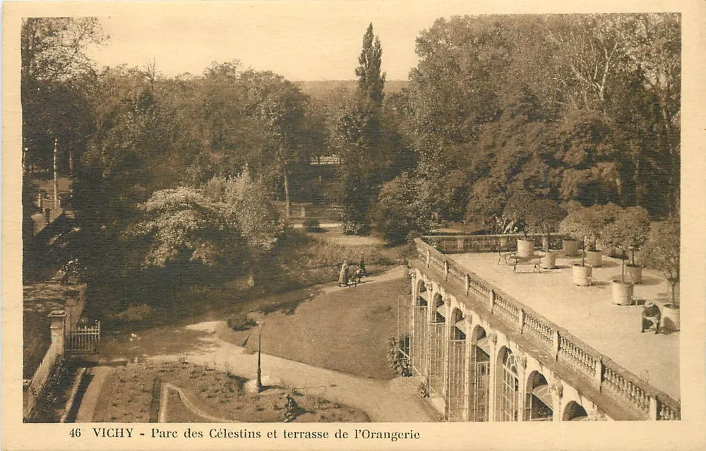 Vichy - Parco dei Celestini e terrazza dell'Orangerie — n°46 - Recto