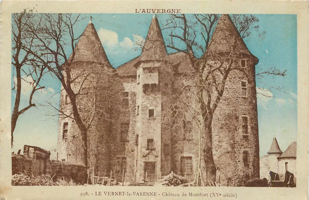 Le Vernet-la-Varenne — Schloss Montfort (15. Jahrhundert) — Ausgabe L. Lebeaert, Nr. 958 - Vorderseite