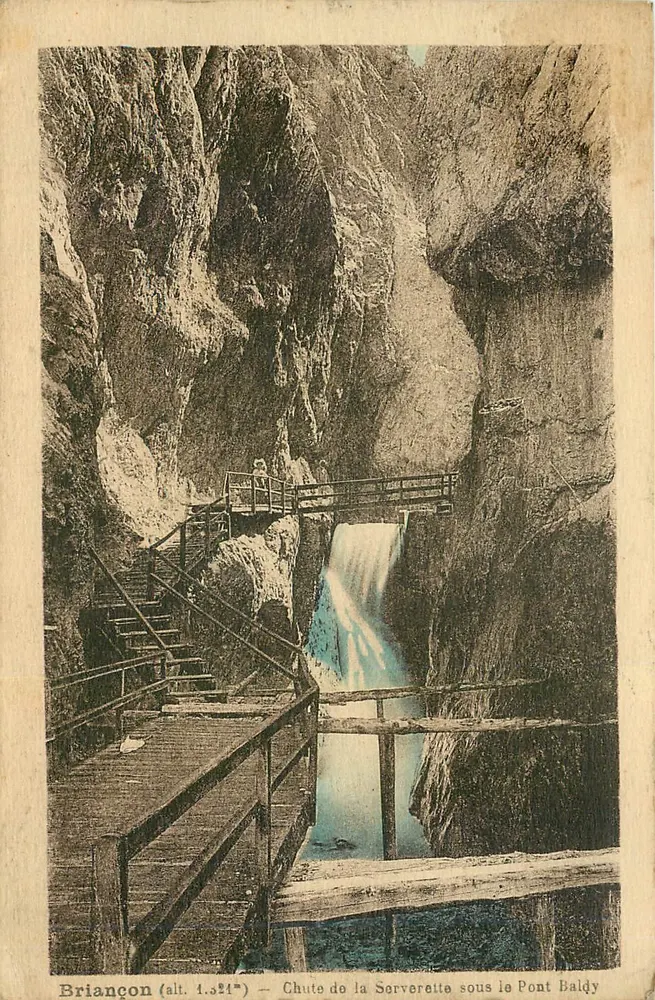 Briancón (alt. 1.321 m) — Waterval van de Serverette onder de Brug Baldy — Uitgave Jourdain - Voorkant