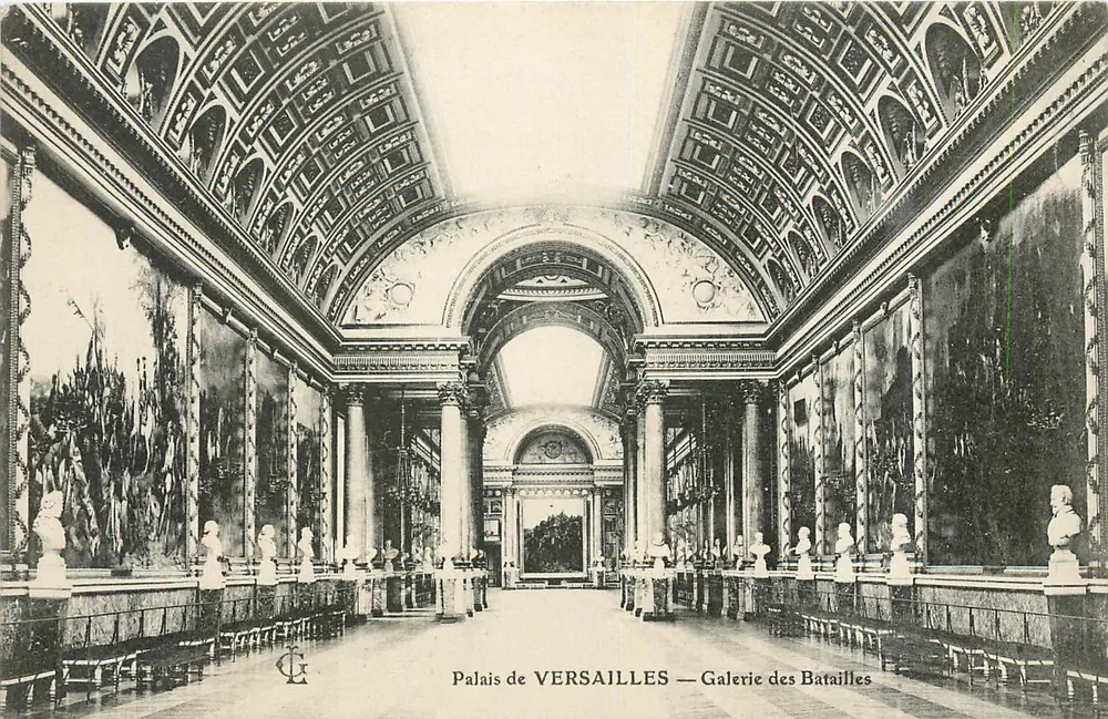 Palácio de VERSAILLES — Galeria das Batalhas — C.G. editor - Frente