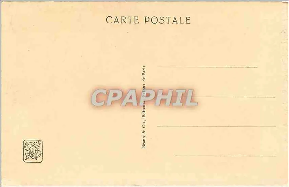 La Mise au Tombeau — gravure de Mlle Renée Martin — n° 01068 - Verso