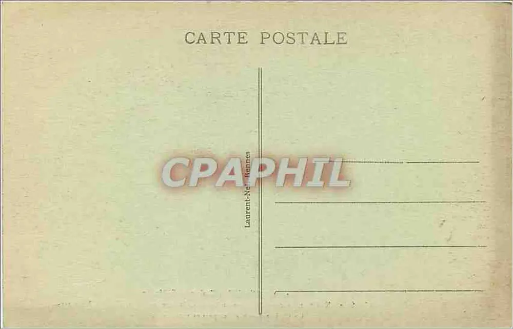 Cloître de St-Mélaine — Rennes — editor Laurent-Né, Rennes, n° 4459 - Verso