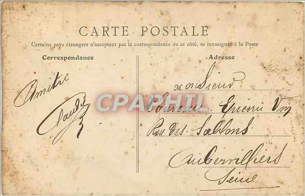 Coulommiers (S.-et-M.) - Kasernen Beaurepaire — B. F., Paris - Rückseite