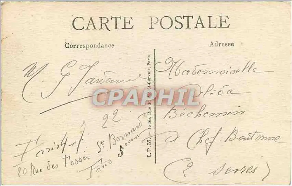 Paris – Jardin des Plantes – La Grande Volière — n° 319 - Rückseite
