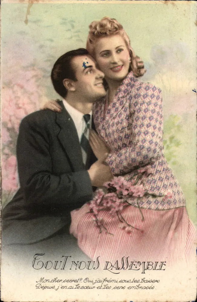 Coppia d'amore — testo d'amore — Collezione Chramano, n°6 - Recto