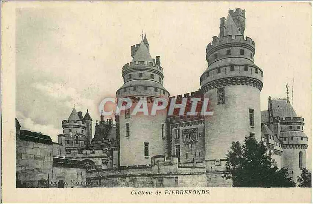 Castelo de PIERREFONDS — vista do castelo — editor Deccole, Compiègne - Frente