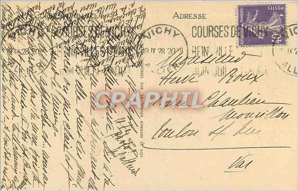 Vichy — O Parque — LL — n° 276 - Verso