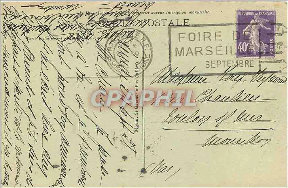 Vichy — O Salão do Cassino — Editor anônimo, n° 330 - Verso