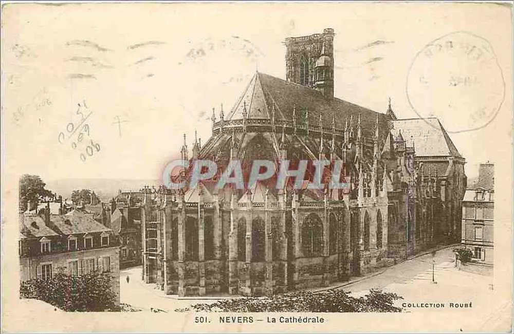 Nevers — Katedra — Zbiór Roubé, n° 501 - Awers