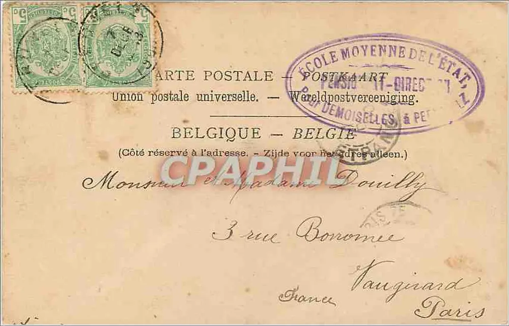 Peruwelz — Castelo de M. Duez-Simon — Rod. Delmée, Editor, Peruwelz - Verso