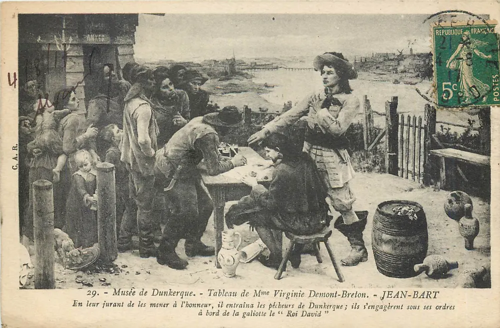 Musée de Dunkerque — Tableau de Mme Virginie Demont-Breton — JEAN-BART - Recto