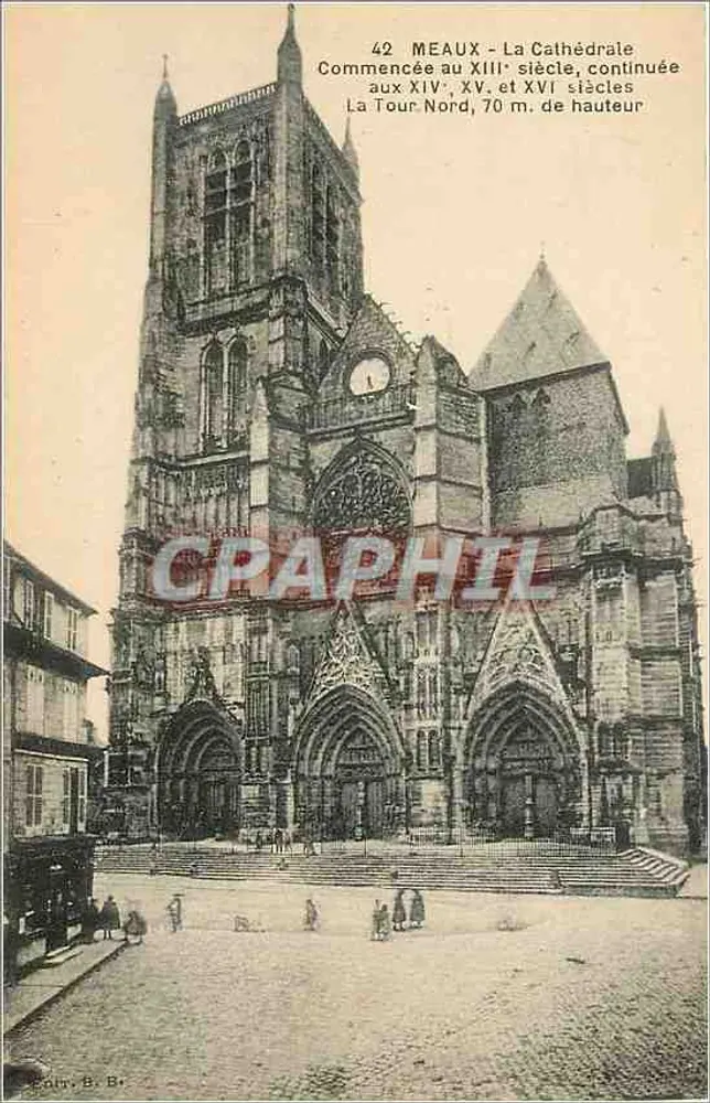 Meaux — A Catedral — editor J. Thiarry, Borgonha - Frente