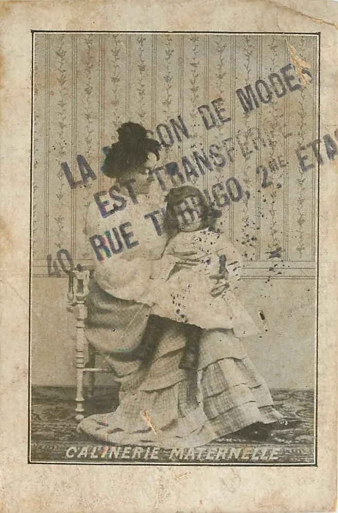 Calineries Maternelle — La Maison de Mode est transférée — 40, rue Tubérgo, 2e étage - Recto