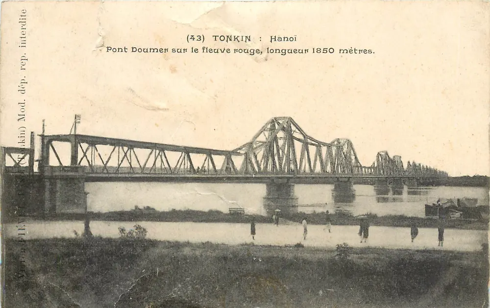 Brücke Doumer in Hanoi — Tonkin — Verlag Mod. (Tonkin) - Vorderseite