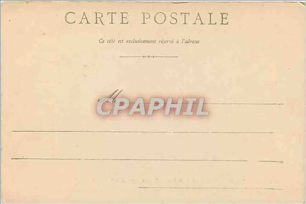 Amiens — Boczna fasada katedry (Monum. hist. XIII wieku) — E.A. Cléchê Caron, n° 1631 - Rewers