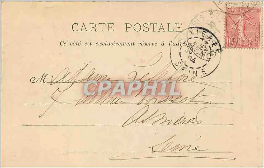 Fontäne Carpeaux - Jardin du Luxembourg — P. Mirmane, Paris, n°170 - Rückseite