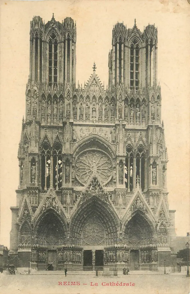Reims — A Catedral — Editor não identificado, número de série não visível - Frente