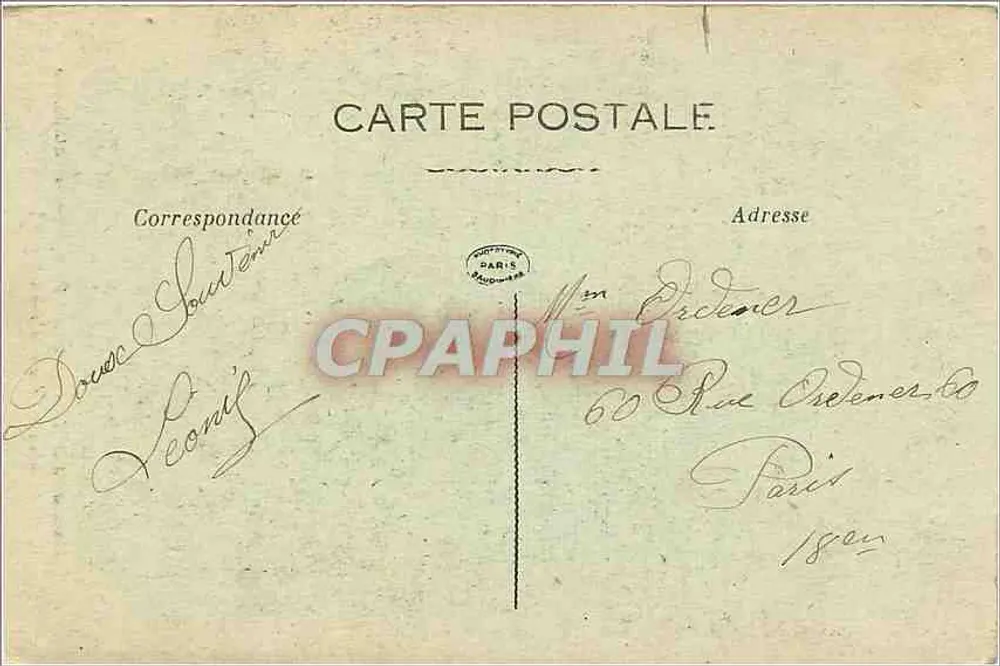 Ruines de REIMS — Grand Portail de la Cathédrale — La Bergerie, n° 2802 - Verso