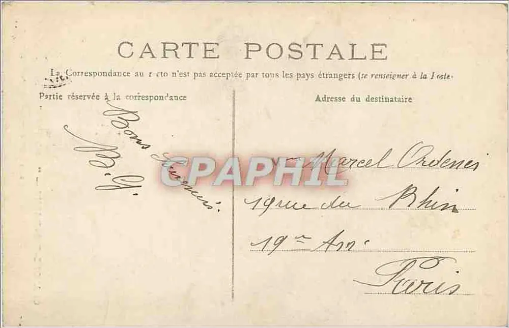 Chalons-sur-Marne — 'Gloria Victis' — Edição dos Magasins Réunis - Verso