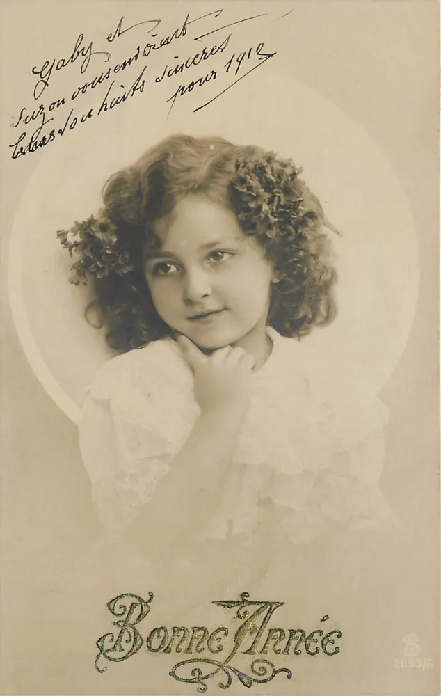Menina — Boa Ano 1912 — S.D. n° 2693/6 - Frente