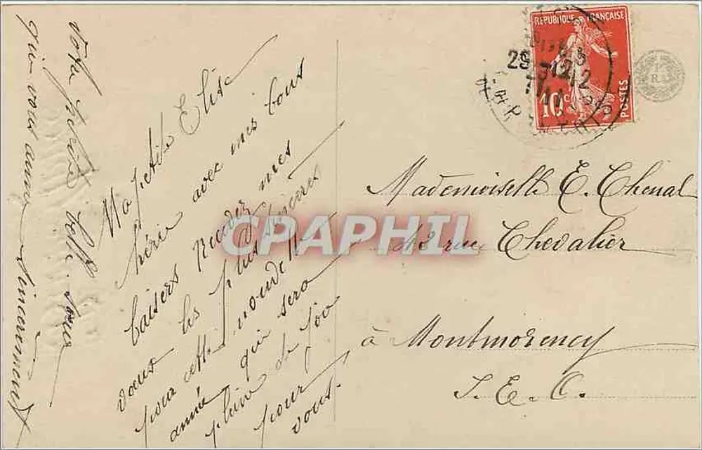 Menina — Boa Ano 1912 — S.D. n° 2693/6 - Verso