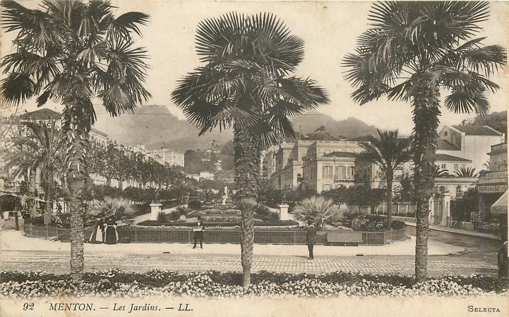 Menton — Os Jardins — LL. — Selecta - Frente