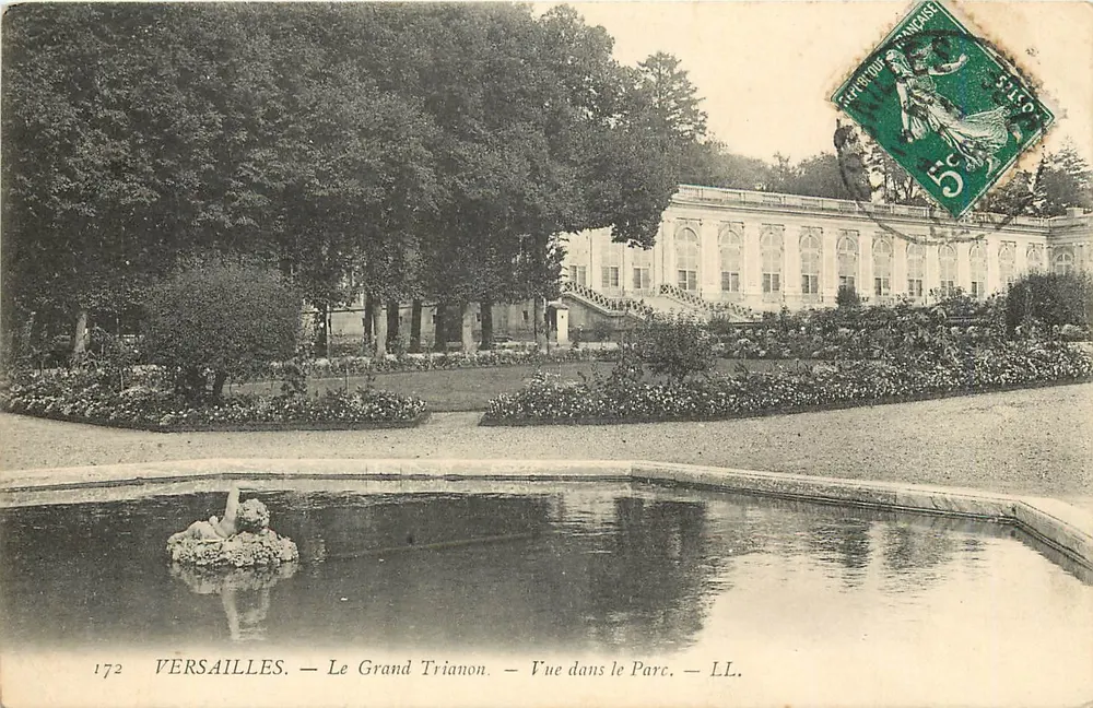 Versailles — Le Grand Trianon — Vue dans le Parc — LL. — n°172 - Recto