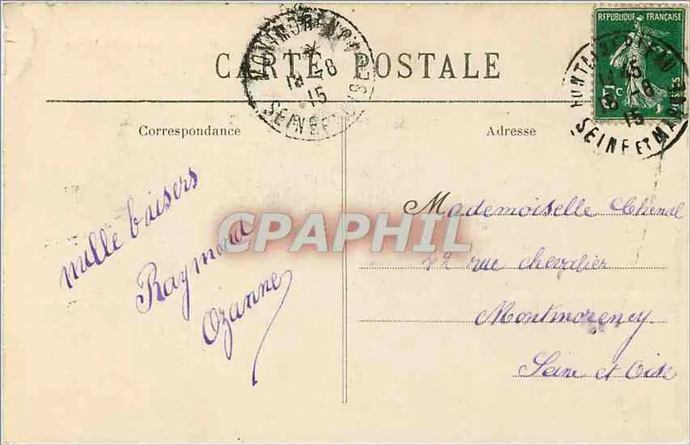 Recloses — Roches du Petit Puits — Edição Joseph - Verso