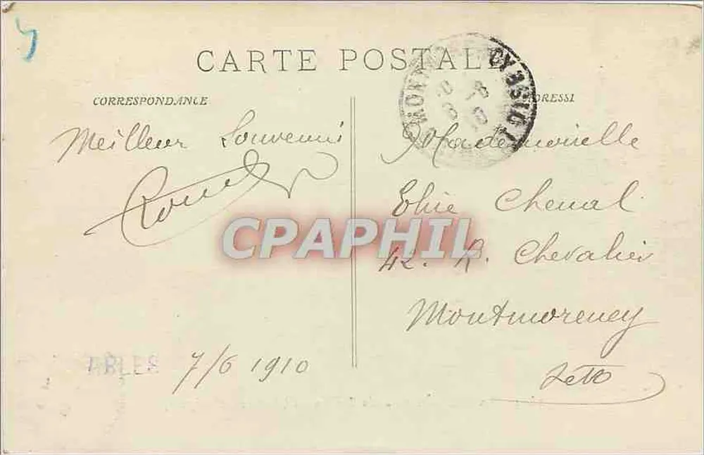 Avignon — O Palácio dos Papas (Entrada Principal) — P. Ruat, editor, Ma. seillt. n° 2394 - Verso
