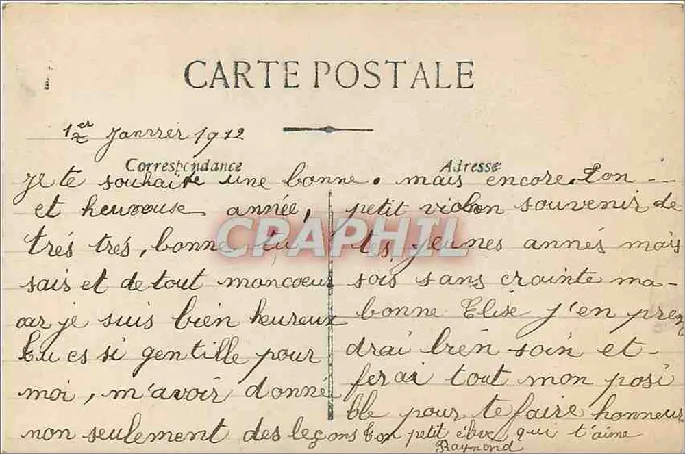 Menina vestindo uniforme de marinheiro segurando um cesto de rosas — Melhores Desejos — J. C. Paris n°2195 - Verso