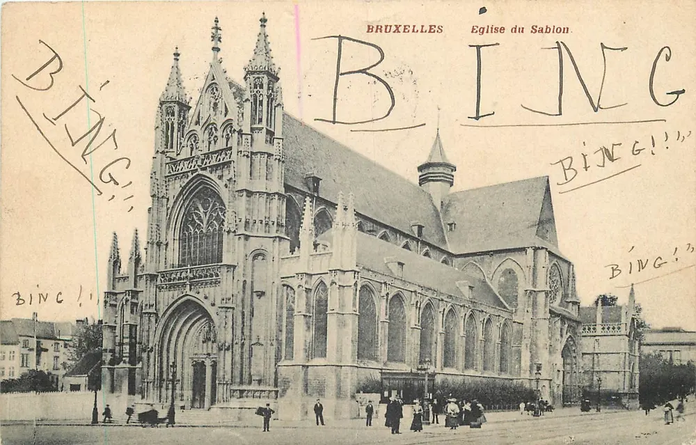Bruxelas - Igreja do Sablon — Bing, editor - Frente