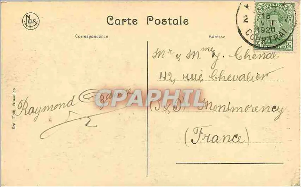 Courtrai — As Torres do Broel — Nels - Verso