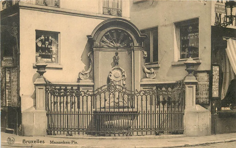 Manneken Pis — Bruxelas — Editor N. LELS, série 1, n° 118 - Frente