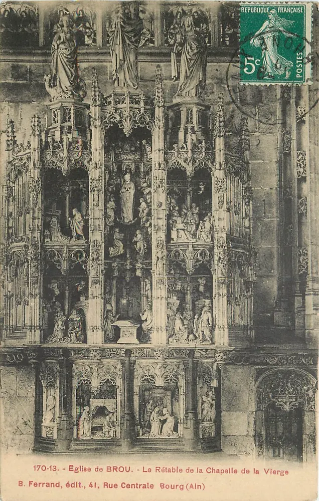 Kirche von Brou — Das Altarbild der Kapelle der Jungfrau - Vorderseite