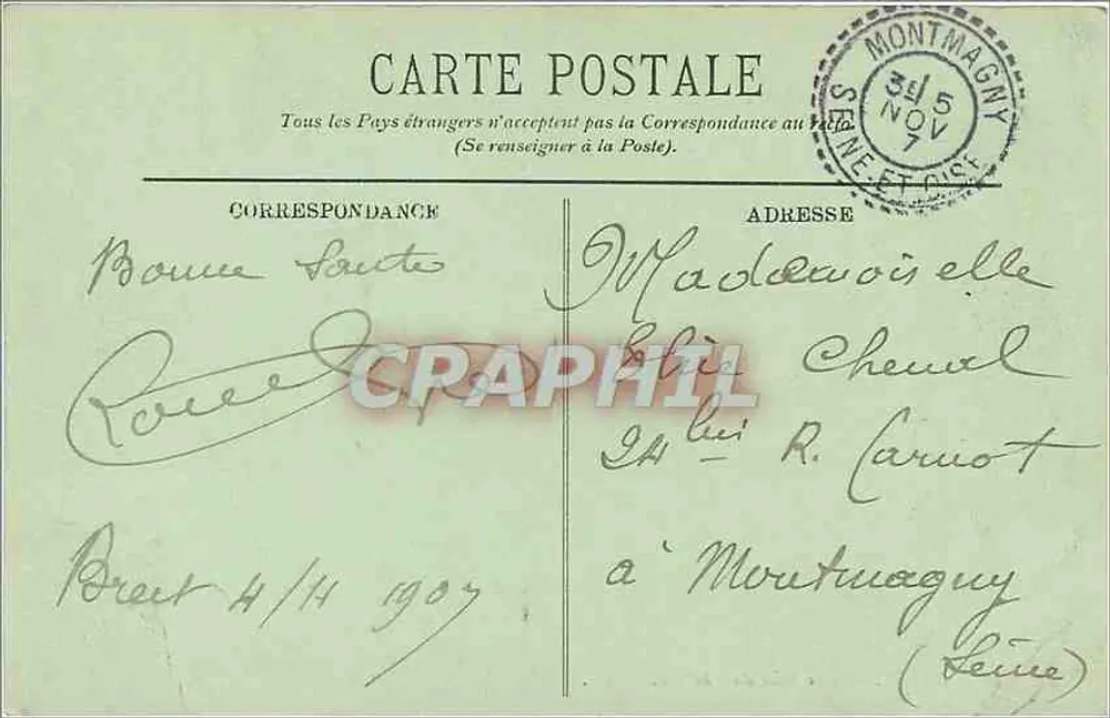BREST — Uitzicht genomen vanaf het Kasteel — LL. - Achterkant