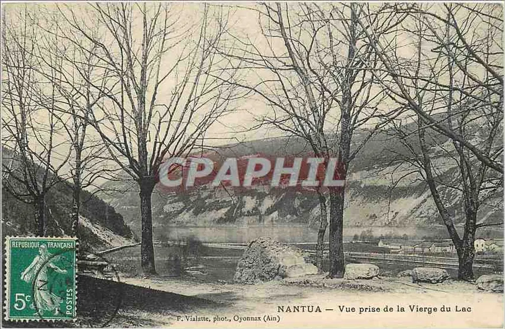 Nantua — Ansicht vom See der Jungfrau — F. Vialatte, phot., Oyonnax (Ain) - Vorderseite
