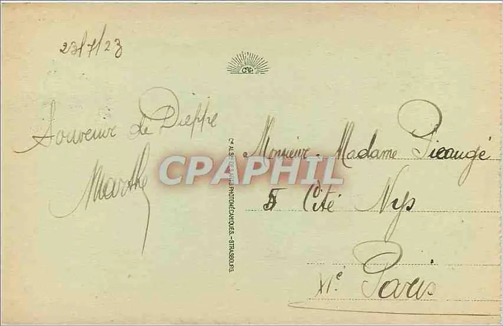 Dieppe - O Castelo (Fachada noroeste) — editor C. A. L. P. Dieppe, n°7 - Verso