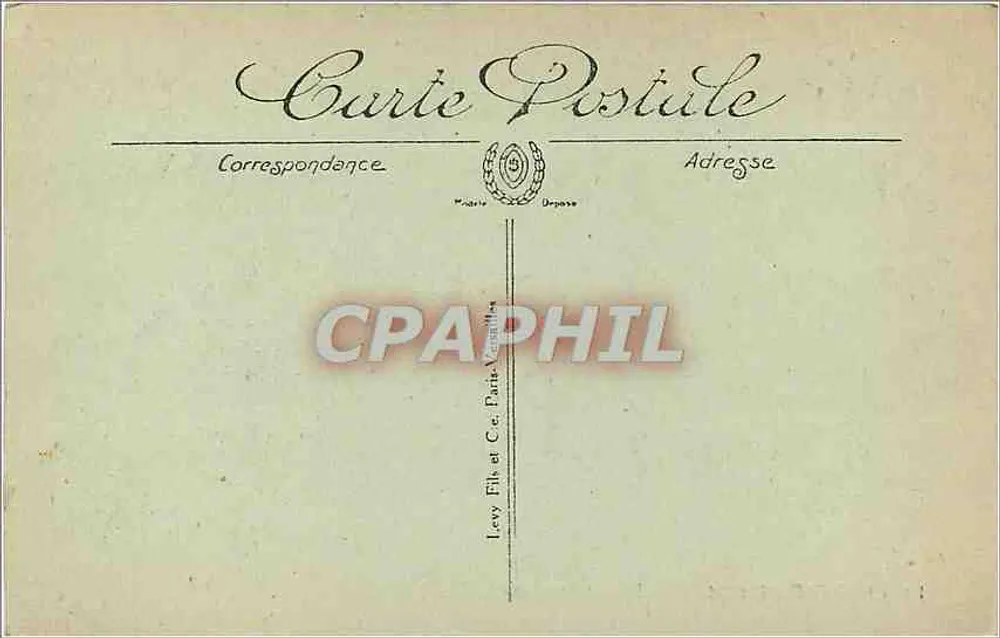 Castelo de Chantilly — Le Châtelet — 11. — Editor Levy Frères, Paris - Verso