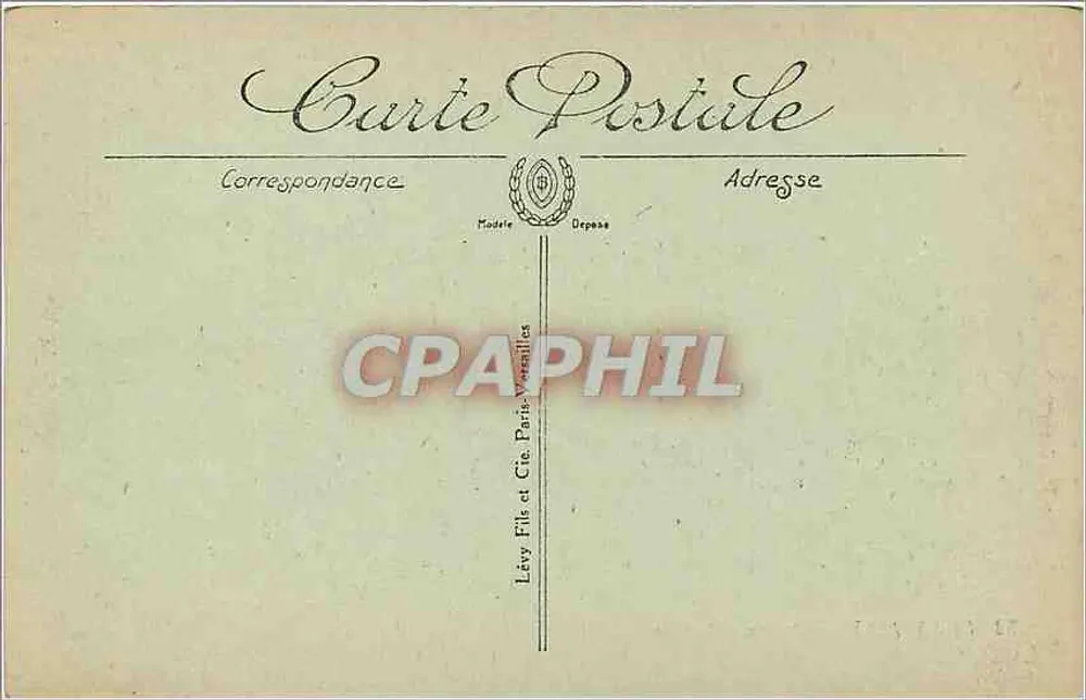 Chantilly — Bassin de Apollon — LL. n°52 - Verso