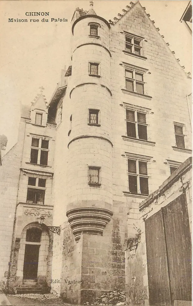Chinon — Huis in de rue du Palais — Edit. Vautran - Voorkant