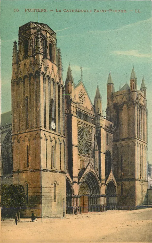 Poitiers — A Catedral de São Pedro — LL - Frente