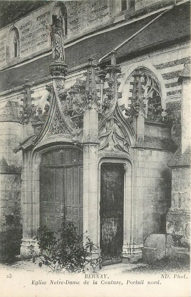 Bernay — Kirche Notre-Dame de la Couture, Nordportal — ND. Phot. - Vorderseite