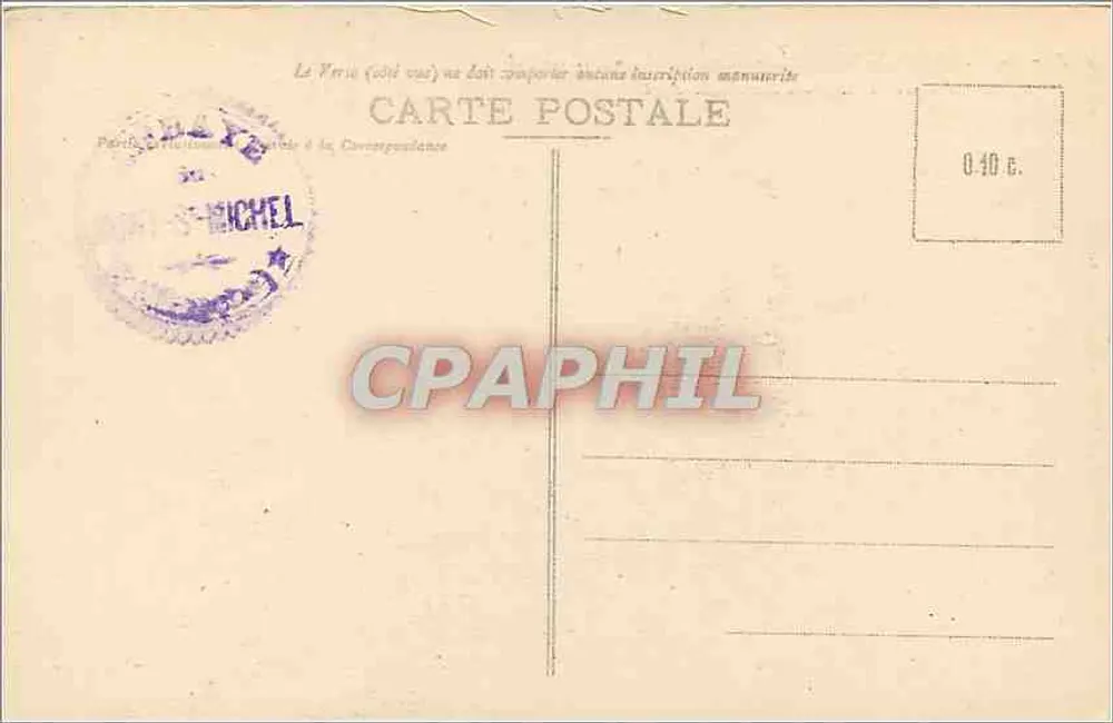 Mont-Saint-Michel - Vue générale, côté Nord-Est — J.P. - 10. - Édition spéciale à l'Abbaye - Verso