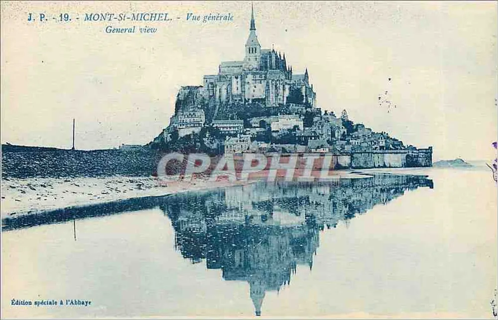 Monte-Saint-Michel — Vista geral — Edição especial na Abadia - Frente