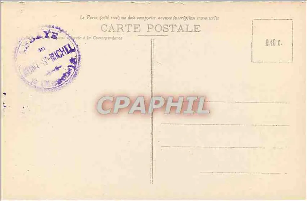 Mont-Saint-Michel — Vue prise de la Digue — J.P. - 1. Édition spéciale à l'Abbaye - Verso
