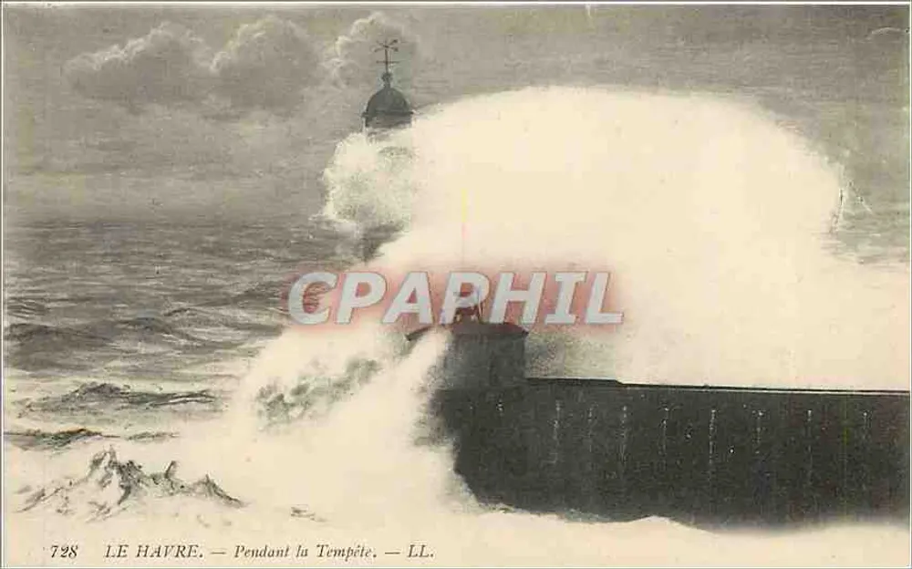 Le Havre — During the Storm — LL. n° 728 - Front