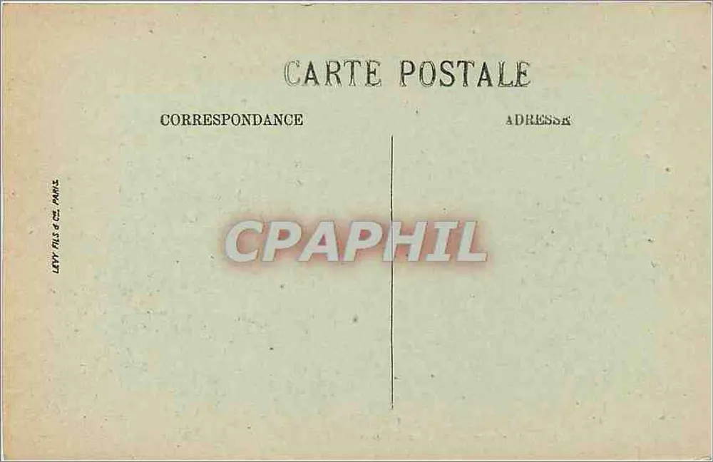 Le Tréport — Vue générale prise des Falaises — LL. n°206 - Verso