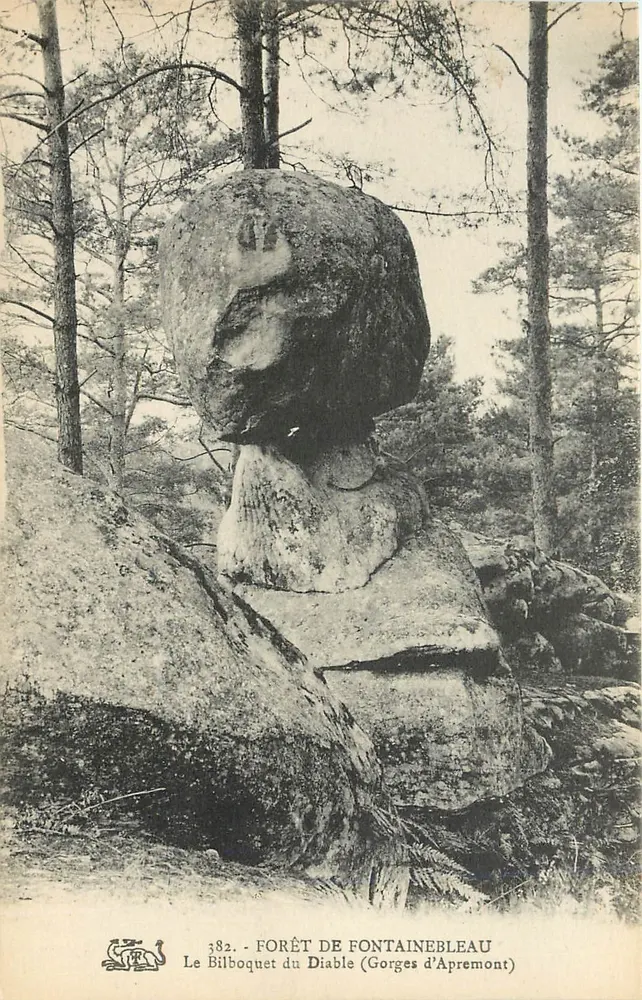 Der Teufels-Bilboquet (Gorges d'Apremont) — Forêt de Fontainebleau — n°382 - Vorderseite